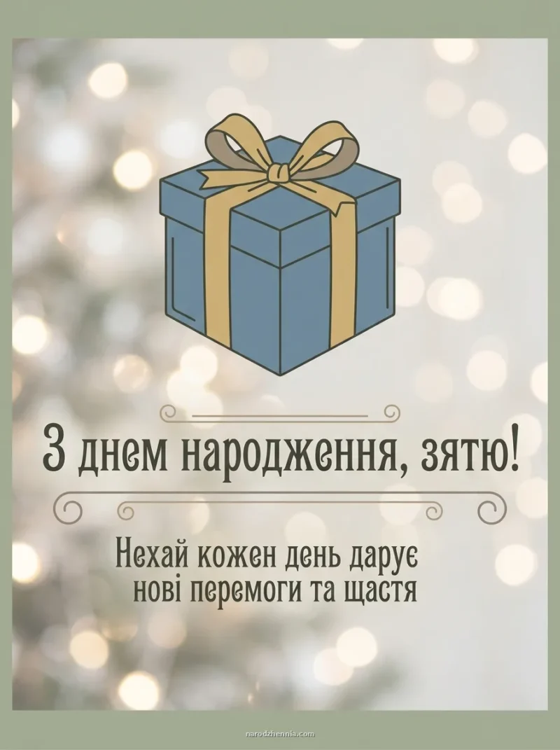 Листівка із побажаннями зятю
