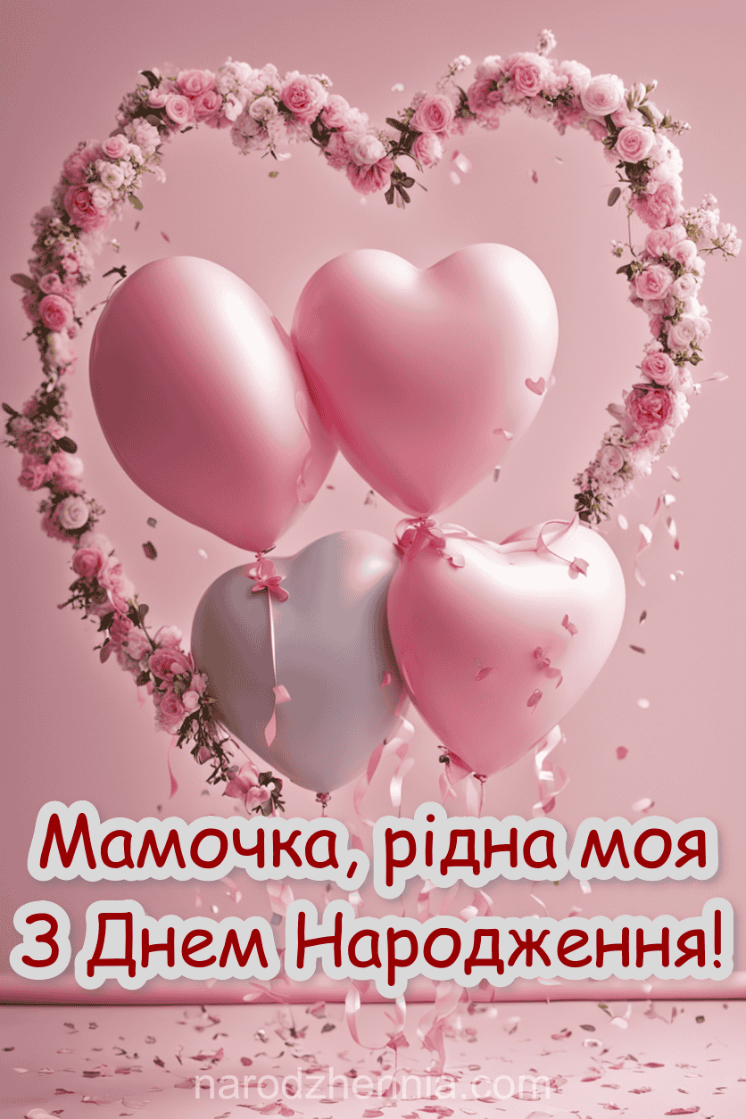 Мамочка рідна моя з Днем народження