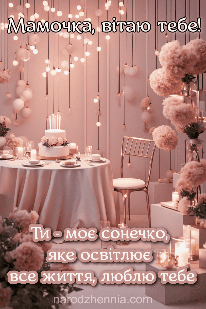 Мамочка вітаю тебе