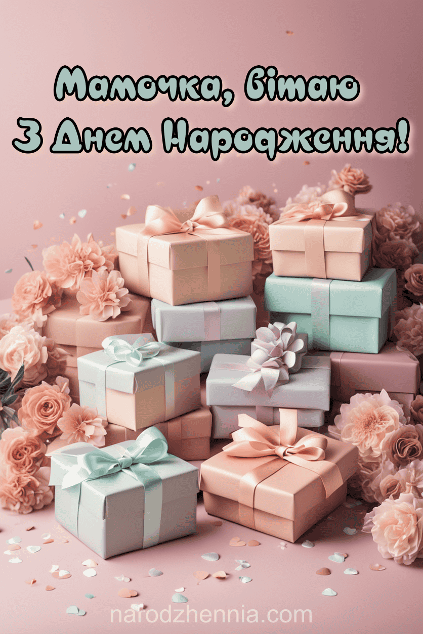 Мамочка вітаю з Днем народження