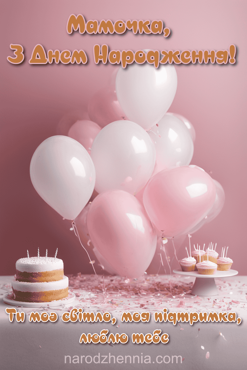 Мамочка з Днем народження - моє світло