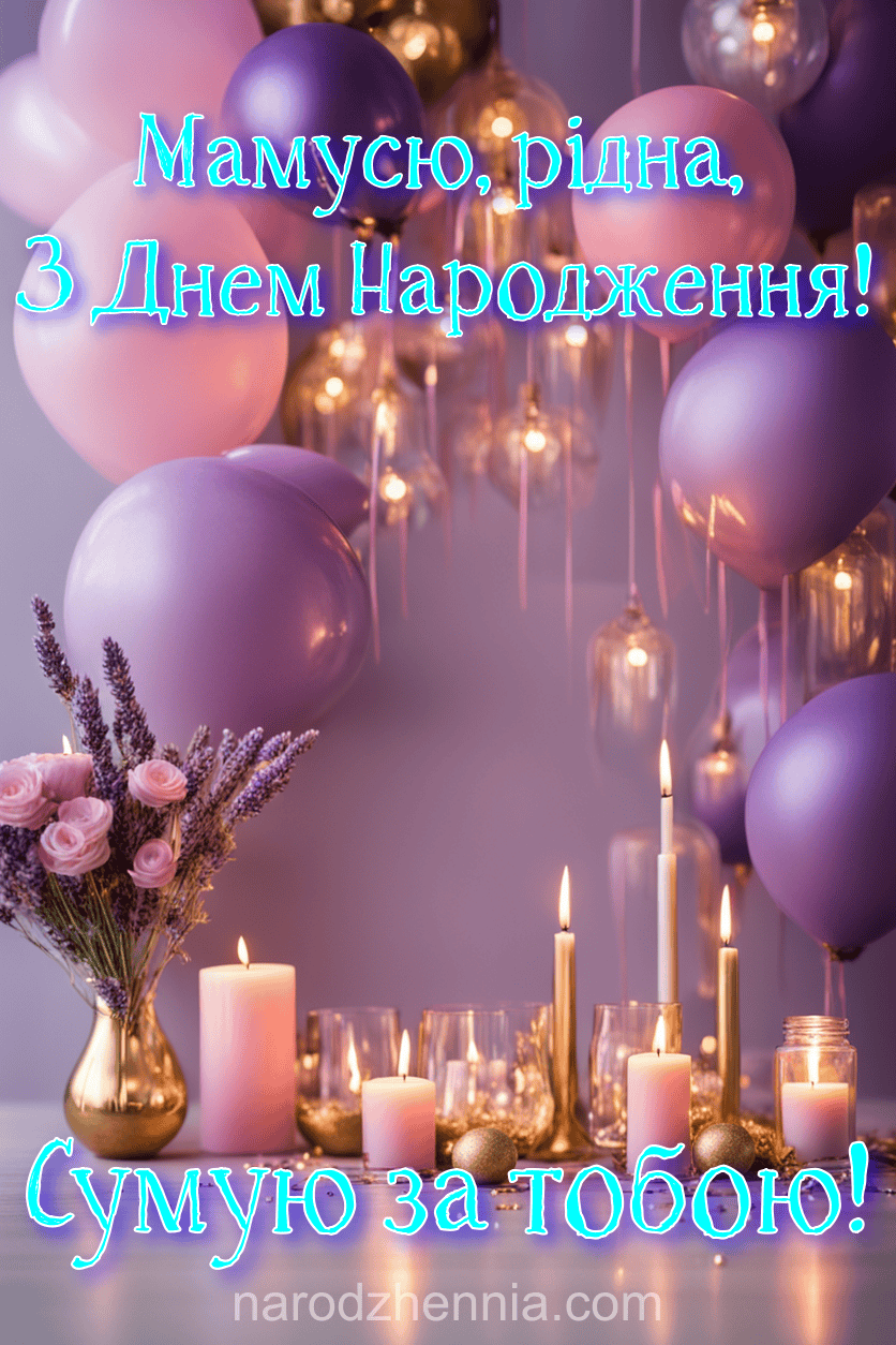 Мамусю рідна з Днем народження