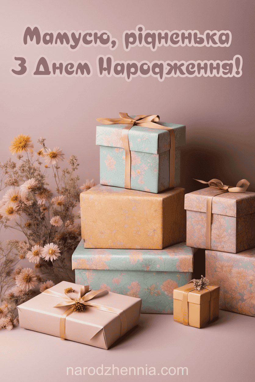 Мамусю рідненька з Днем народження