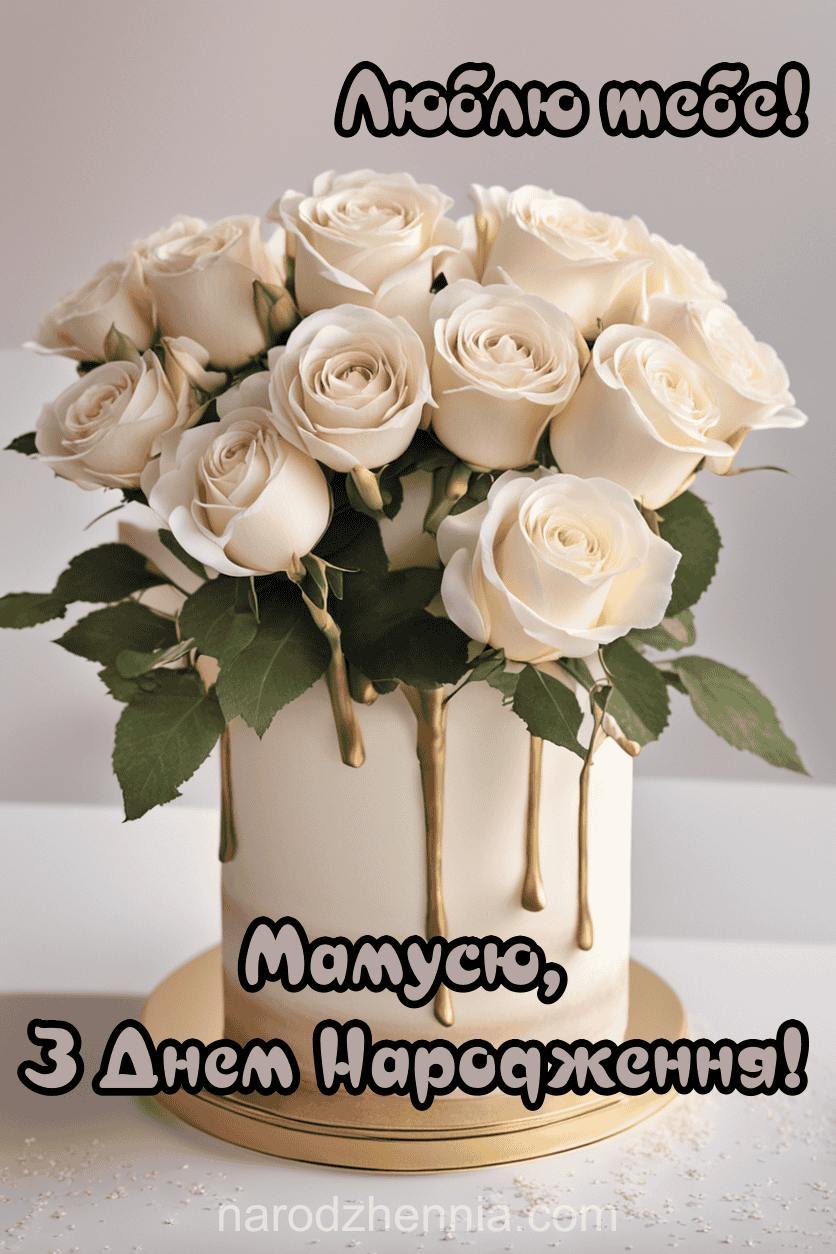 Мамусю з Днем народження - люблю тебе