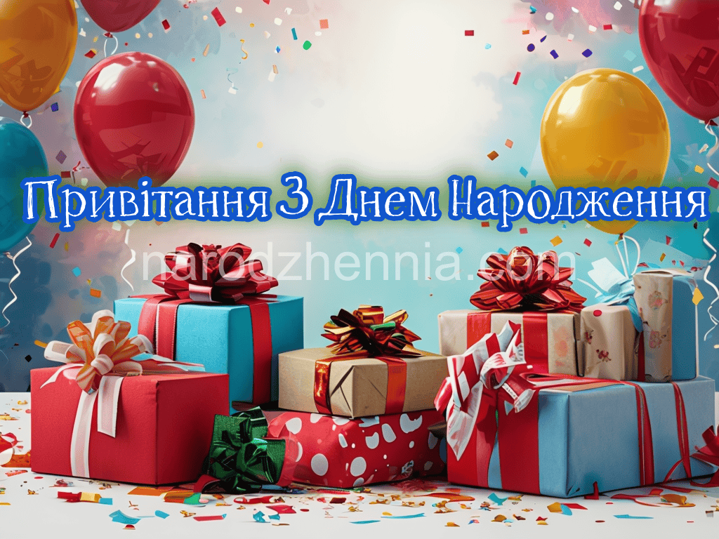 Привітання З Днем Народження