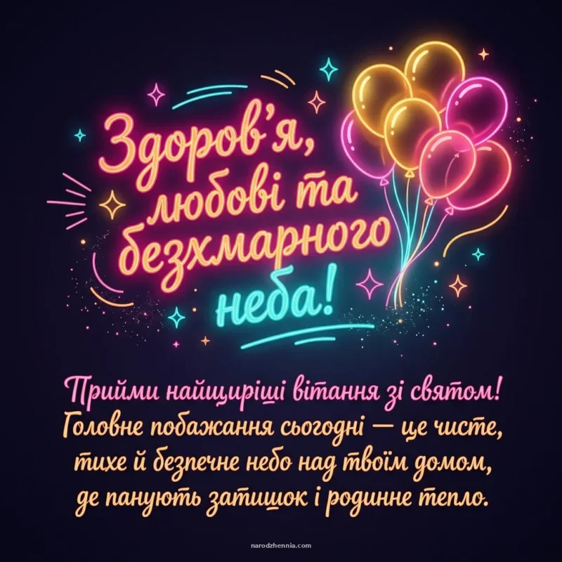 Побажання міцного здоров'я та злагоди