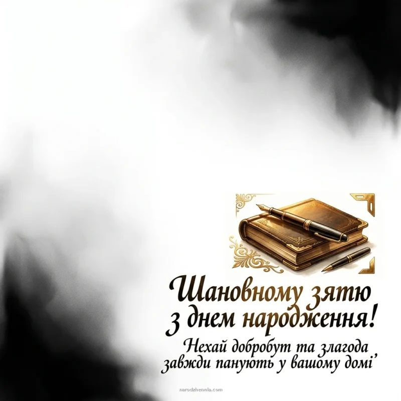Поважне привітання зятю від родини