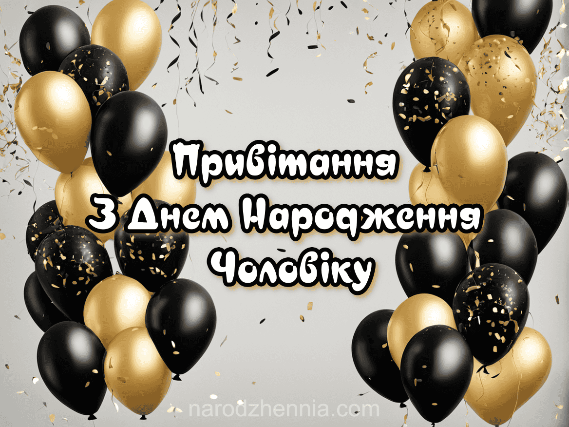 Привітання з Днем народження Чоловіку
