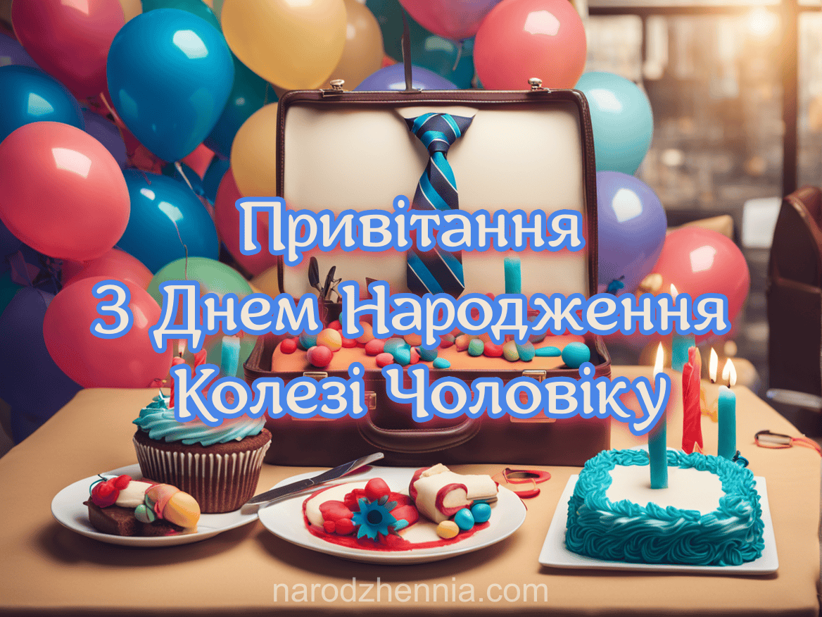 Привітання З Днем Народження колезі чоловіку