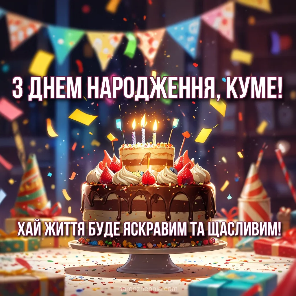 Щирі слова для привітання кума з Днем народження – побажання яскравого життя