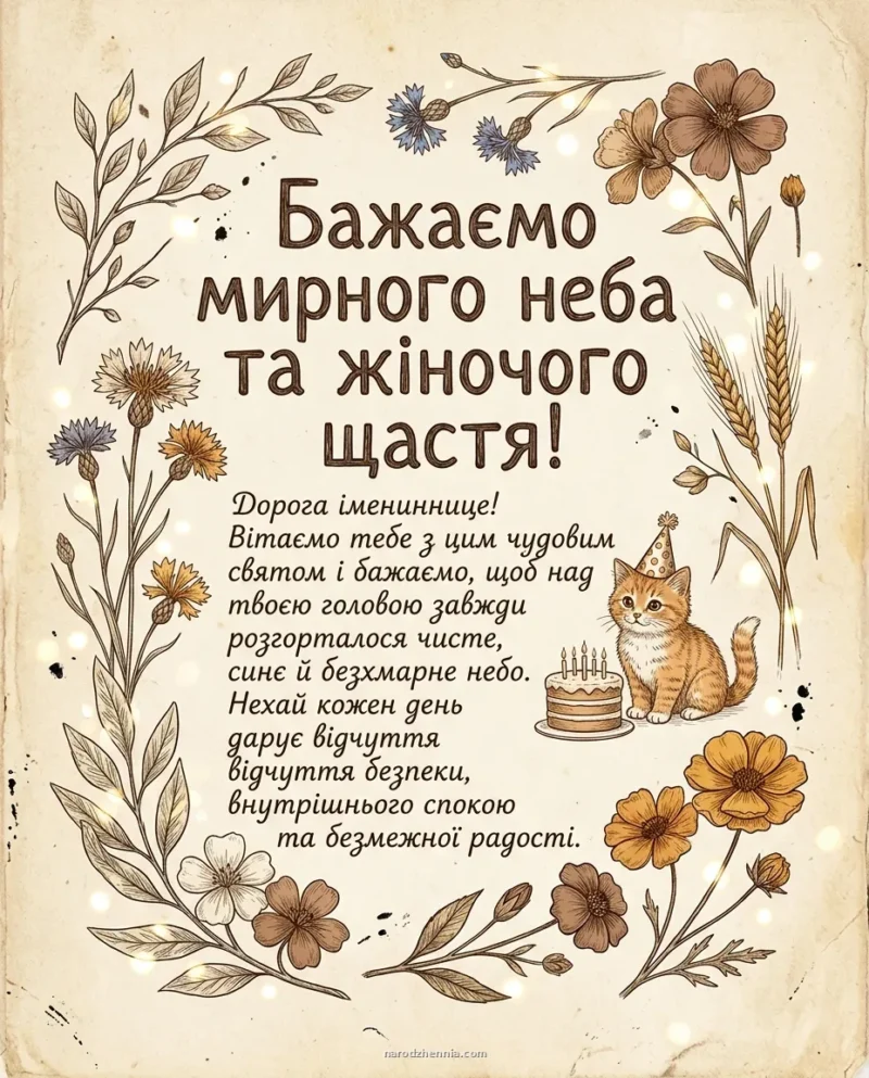 Щире побажання щастя та миру