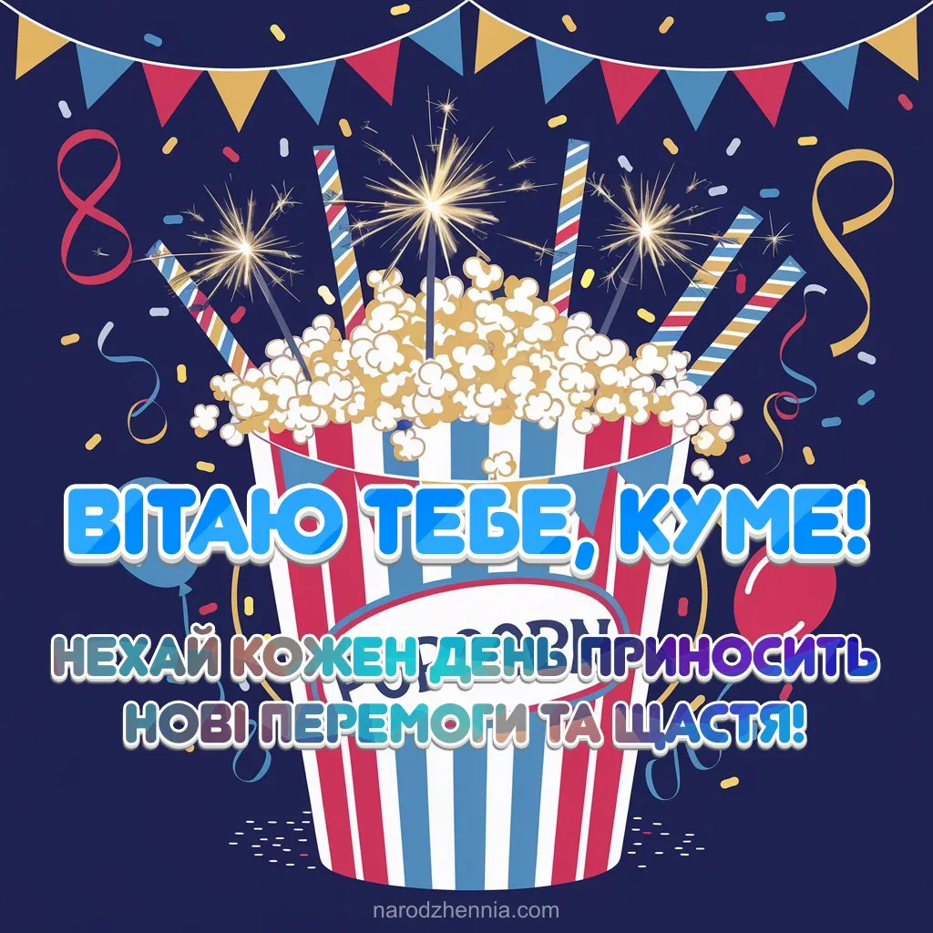 Слова підтримки та радості – красиве привітання для кума на День народження