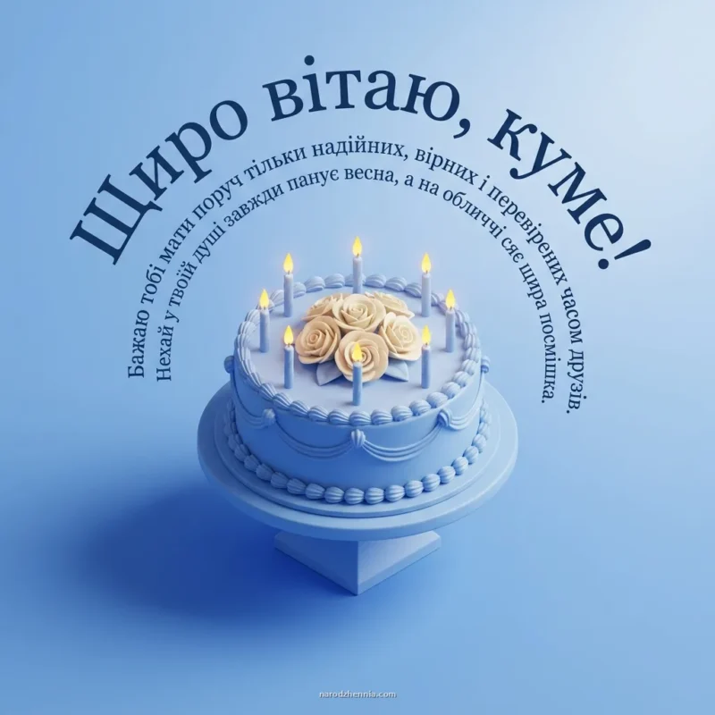 Тепле побажання вірних друзів та радості