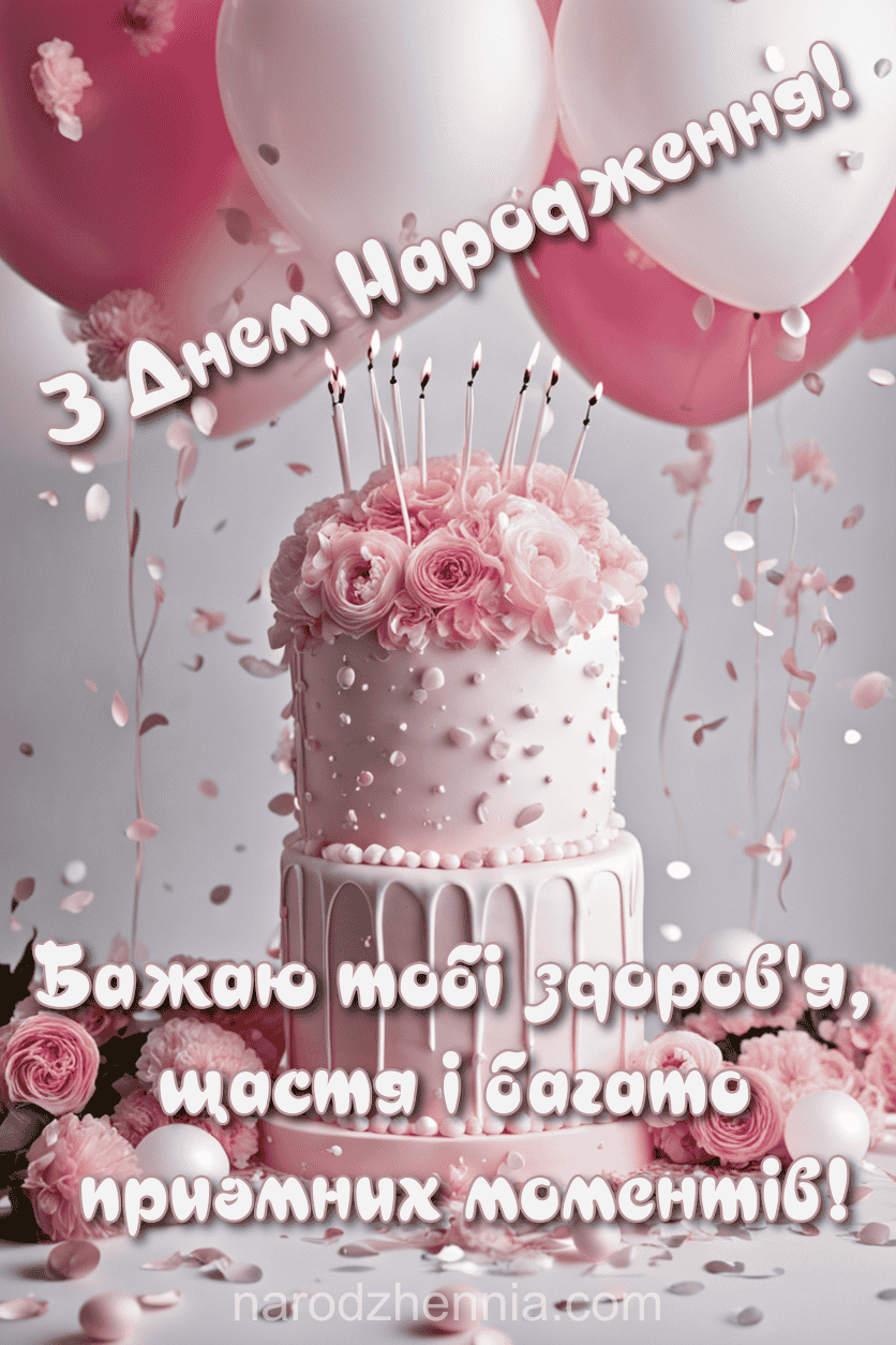 Вітаю з Днем Народження - жінці