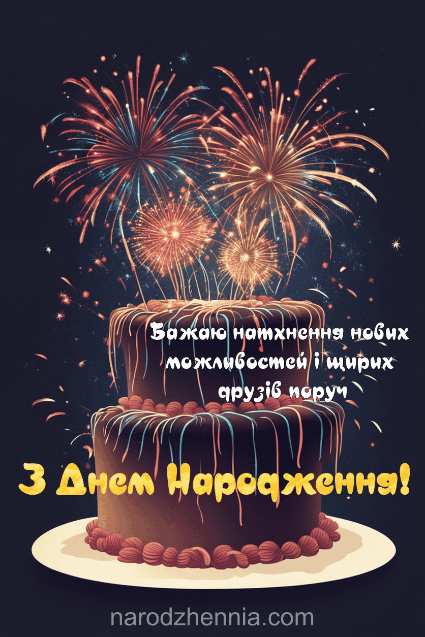 З Днем Народження - натхнення нових можливостей і щирих друзів